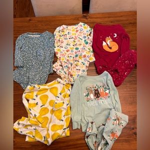 5 Piece Pajama Bundle 2T Toddler Girl
